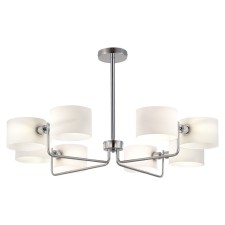 Ceiling EVOLUCE lamp. Sle1121-102-08. Aerin. 8x40 watts, E14, 86x86x46 cm, chromium color
