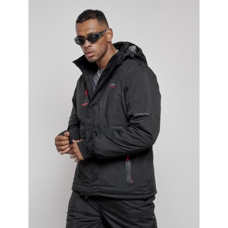 Male winter ski costume, size 56, black color-6