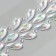 Stick plastic rhinestone "Fountain" silver 25x8.5 cm