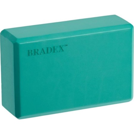 Bradex yoga block, 23 x 15 x 7.5 cm, 130 gr., Biryuzovoy color