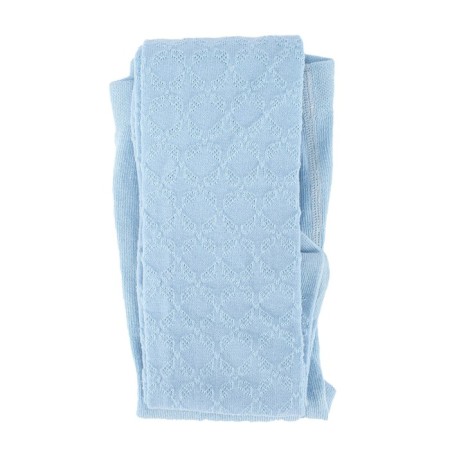 Pantyhose children Omsa Kids Collant 12A11-2 with an openwork pattern BLU Chiaro, size 128-134-1