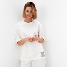 Women's T -shirt Oversize minku: One Most Brand Ecrew color, size 48