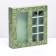Box for 8 sweets + chocolate, with a window, "military style" 17.7 x 17.8 x 3.8 cm
