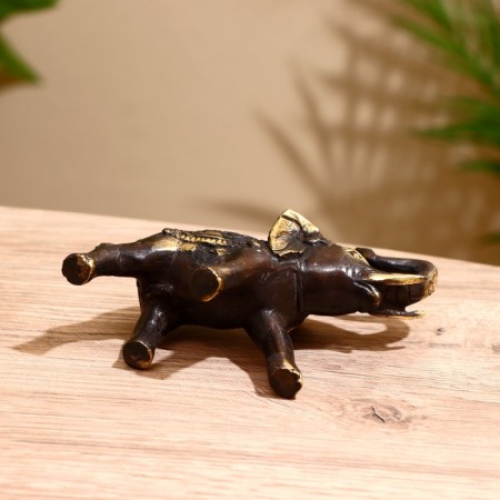 Bronze souvenir "Royal Elephant" 15.5x7x12 cm-2