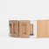 Women's belt, width 6 cm, metal buckle, beige color