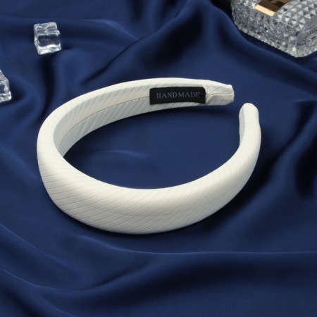 Joyce hair rim 3 cm, milk