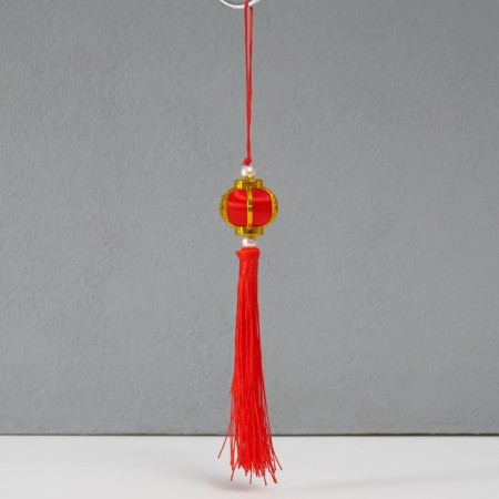 Textile suspension, plastic "Chinese flashlight with hieroglyph" 2.8x2.8x17 cm-1