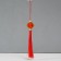 Textile suspension, plastic "Chinese flashlight with hieroglyph" 2.8x2.8x17 cm