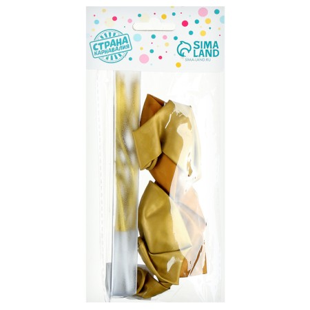 Set of candles in the cake 6 pcs. serpentine + 5 balls, gold, silver-4
