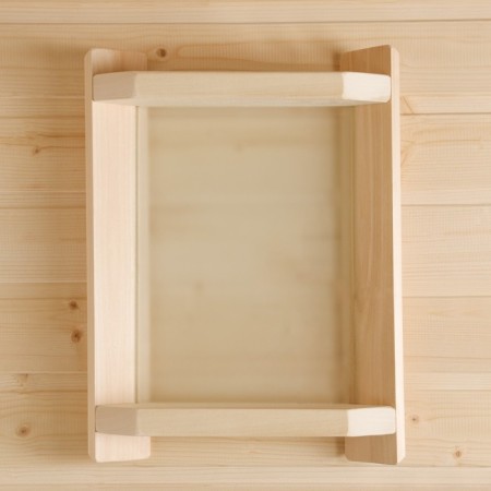 Layer is wooden, white glass-4