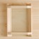 Layer is wooden, white glass