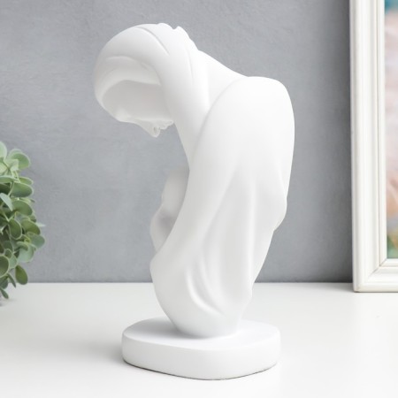 Souvenir Polystone "Mother and Child" White 26x16.5x10 cm-2