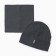 Set (hat, snood) for a boy A.7304, the color is gray, p. 52-54