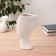 Vase Ceramics "Profile" 12x23 cm, white