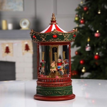 LED figure "Carousel" 15.4 × 25 × 15.4 cm, plastic, AAX3 batteries (not in the kit), USB, glow warm white-1