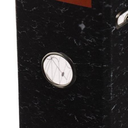 The registrar folder 75 mm, A4, Calligrata, Economy Marble, Lower Metal Kant, Black-3