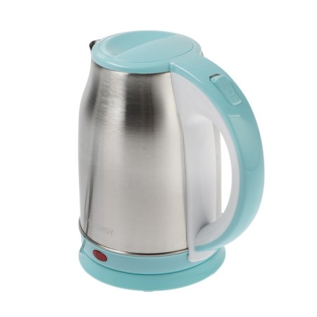 Electric kettle Energy E-202, metal, 1.8 l, 1500 watts, silver-blue-1