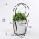 Bag for flowers is white moisture -resistant, 17x17 - 11.5x11.5 - 20 cm, 1 pcs