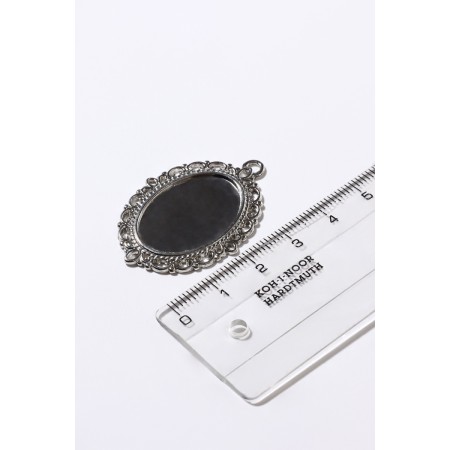 Frame with a setting A3047, site 18 × 25 mm, silver color-3