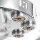 Snow chandelier 6x60W E27 chrome 54x54x45cm