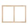 Piece for canvas Calligrata, 1.8 x 50 x 70 cm, frame width 36 mm, pine