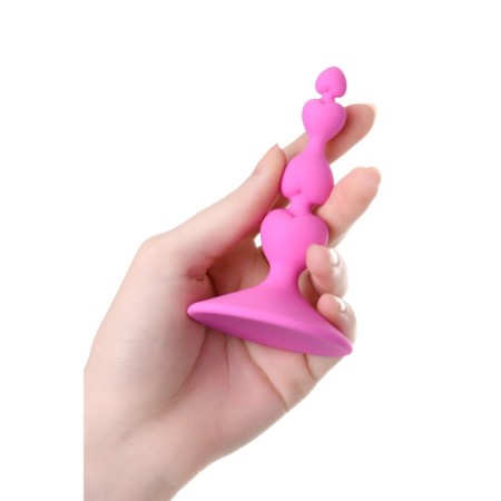 Anal plug Eromantica, silicone, pink, 8 cm, d 2.3 cm-3