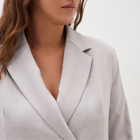 Jacket women's double-breasted Mist Plus-Size, r.54, beige-2