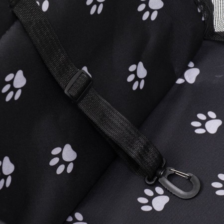 Car Seats for animals 40*30*25 cm, black with white paws-6