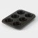 The form for baking the share "Jacqueline. Circle ”, 26 × 18 × 3 cm, 6 cells, a removable bottom, anti -stick coating, black color