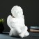 Climb "Angel sitting in his hand", 26x21x30cm, white