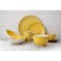Board ceramic dinner shade "Sea World", d = 27 cm, yellow color