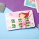 Hair crab "Little Joy" (set 6 pcs) star, 1.2 cm, green