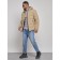 Sports male winter, size 48, beige color