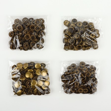 Installation button, omega (o-shaped), iron, d = 12 mm, bronze color-3