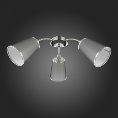 Ceiling EVOLUCE lamp. Sle103002-03. Maleonte. 3x40 watts, E14, 67x67x24 cm, chromium color-4