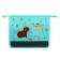 Folder for notebooks A5, 205 x 240 x 40 mm, lightning from above, plastic/textiles, Hatber "Really cool capibar"