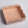 Bearbox, confectionery packaging with PVC lid, Desert, 10.5 x 10.5 x 3 cm