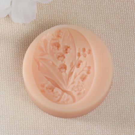Molds Silicon "Lundians in Oval" 3.9x3.1x0.5 cm-1