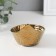 Ceramics candlestick for 1 candle "drop" d = 5 cm gold 11x9x8 cm