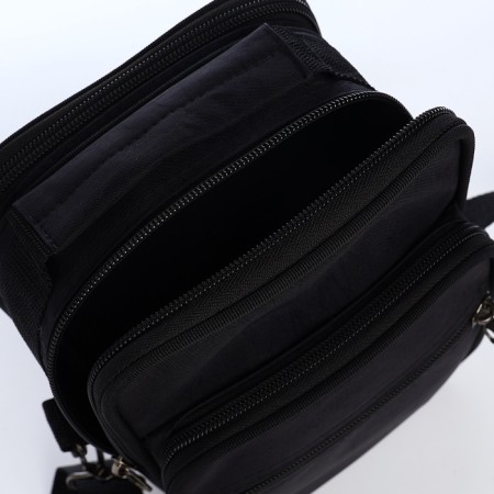Male bag, luris, black color-4