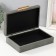 Casket wood to the leatherette "noble gray" 25x15x6.5 cm
