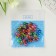 A set of beads for creativity Plastic "Hearts with Strabs" 20 grams 0.7x0.7 cm