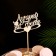 Topper "best in the world" 10x7.6 cm