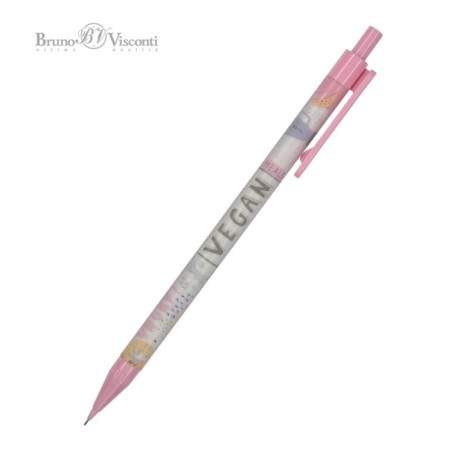 Mechanical pencil 0.5 mm BrunovisConti. Icegraphix Vegan, HB, plastic case