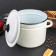 Cylindrical pan, 7 l, without decolleys, induction, white color