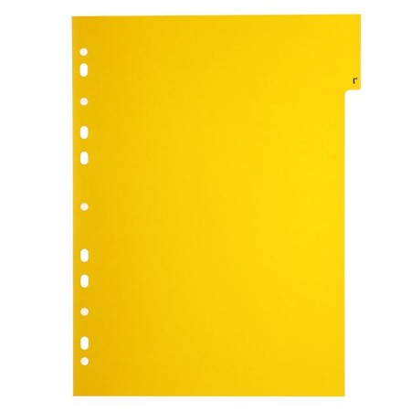 A set of A4 Office-2000 sheets, alphabetical A-I, 20 sheets, colored, plastic 140 μm-6