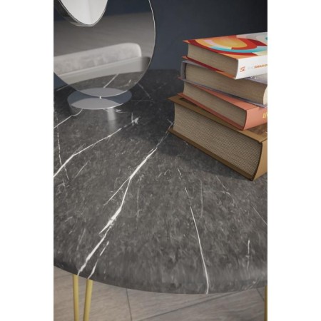Journal table "Reed Gold 530", 550 × 550 × 550 mm, color black marble-3
