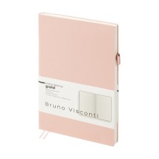 Delicidal of a low -end A5, 128 Grand sheets, an integral cover of artificial leather, lies, a cream block 70 g/m2, powder pink