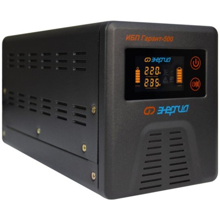 Source of uninterrupted power "Energy" Garant 2000, 1200 W, 2000 VA, Black-3