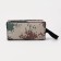 Cosmetic bag with lightning, beige color/camouflage